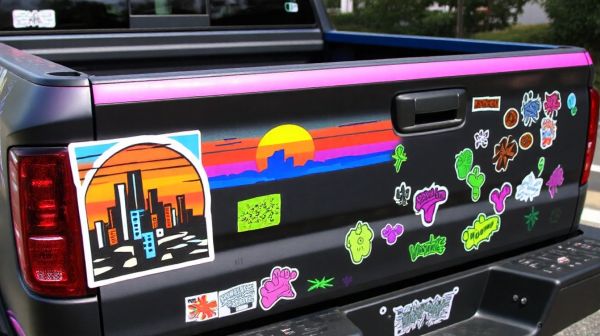 Attirez tous les regards avec des stickers sur votre camionnette